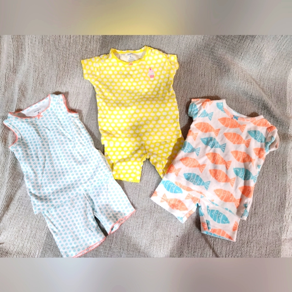 Bundle of Three, 6 Months Baby Pajamas